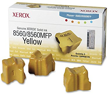 Xerox Phaser 8560/8560 MFP Yellow Solid Ink (3,400 Pages) - 108R00725