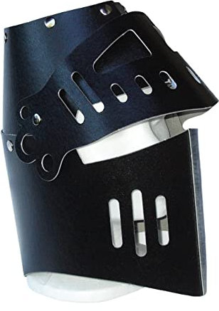 BestSaller 1301 Ritterhelm mit Klapp-Visier für Kinder, Stabiler Karton, schwarz