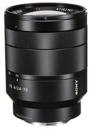 Sony SEL2470Z - Objetivo Vario-Tessar T FE 24-70 mm F4 ZA OSS, Color Negro