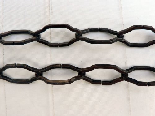 1,0 Meter HSI Nr. 162041 Zierkette vierkant Eisen brüniert 31 x 2,3 mm; Kette Zierkette