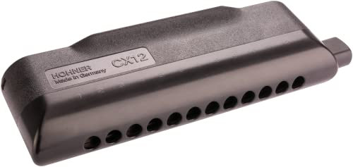 HOHNER Mundharmonika, CX-12, Black, A