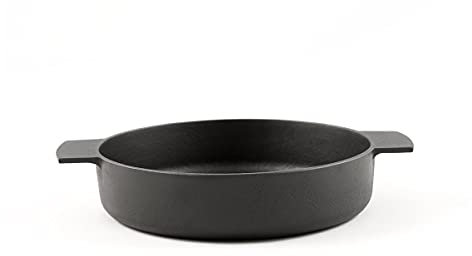 Kamasada Gusseisenpfanne Rund, 19 cm, 4,7 cm Hoch. Eisenpfanne Induktion, Induktions-Herd, Ceran, Gas, Backofen, BBQ