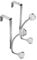 Croydex Jewel Over Door Hook Pack of 2 - Stylish Acrylic Design Coat Hooks for Door, Rust-Resistant Door Hanger with 5-Year Guarantee, Easy-to-Install Door Hook, Holds up to 2kg, Chrome Plated Steel