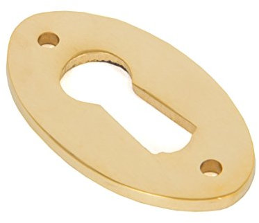 From the Anvil 83812 Oval Escutcheon, Unlacquered Polish Brass
