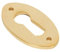 From the Anvil 83812 Oval Escutcheon, Unlacquered Polish Brass