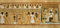 Kunstdruck/Poster: Ägyptische Malerei Thot beim Totengericht Hunefer ägypt - hochwertiger Druck, Bild, Kunstposter, 85x40 cm