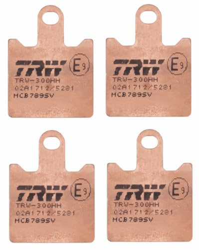 TRW MCB789SV Brake Pad Set Disc Brake Sinter Street Compatible for Kawasaki Motorcycles ZX-6R 1994-2017 Front Axle and Other Vehicles
