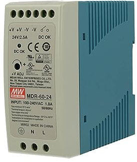 MEAN WELL MDR-60-24 Fuente de alimentación de riel DIN 24V 2.5 Amp 60W