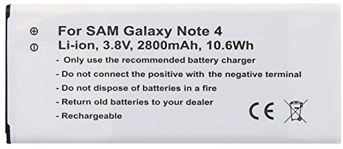 AccuCell batteria adatta per il Samsung Galaxy Note 4 batteria con NFC