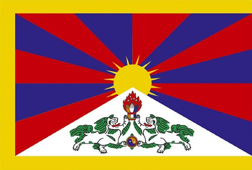 TIBET - FREE TIBET - Flagge/Fahne