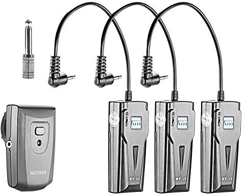 Neewer Set di 16 Canali Wireless Radio Flash Speedlite Trigger da Studio, Inclusi (1)Trasmettitore e (3)Ricevitori, Compatibile con Fotocamere Canon Nikon Pentax Olympus Panasonic DSLR (RT-16)