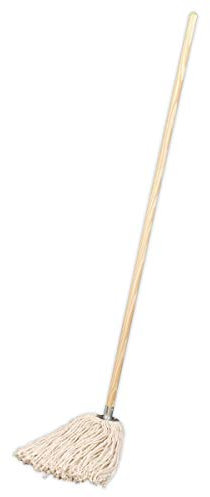 Sealey BM05 Pure Yarn Cotton Mop with Handle, 340g, White