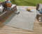 NORTHRUGS In- und Outdoor Teppich Raute 200x290cm - Wetterfest Modern Geometrisches Raute Muster Design Läufer für Balkon Terrasse Garten Wintergarten Wohnzimmerteppich Wasserfest in Grau Creme