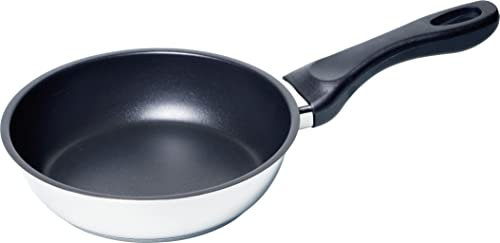 Bosch HEZ390210 Zubehör für Kochfelder, Systempfanne Ø 15-20 cm, Edelstahl, für Kochfelder mit PerfectFry, Made in Germany