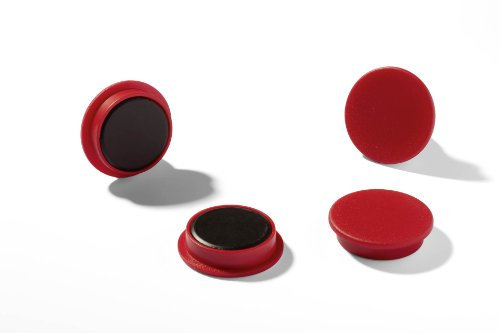 Durable Magnete, Industrieverpackung, 15 mm, 75p, rot, 20 Stück, 475103