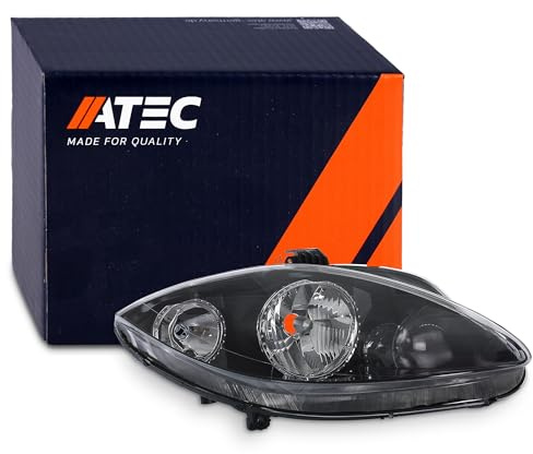 ATEC Germany 1x Hauptscheinwerfer vorne rechts H7 / H1 Frontscheinwerfer ohne Stellmotor, Kompatibel mit SEAT ALTEA (5P1), ALTEA XL (5P5, 5P8), LEON (1P1), TOLEDO III (5P2)