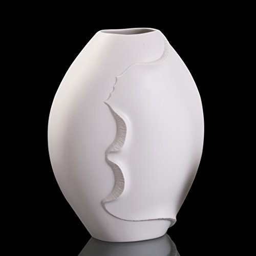 Goebel Kaiser Porzellan Montana Vase aus Biskuitporzellan, in der Farbe Weiß, Maße: 31 x 24,5 x 15cm, 14-001-87-9