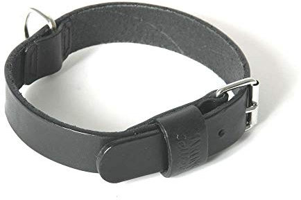 Martin Sellier - Collier en cuir noir Martin Sellier