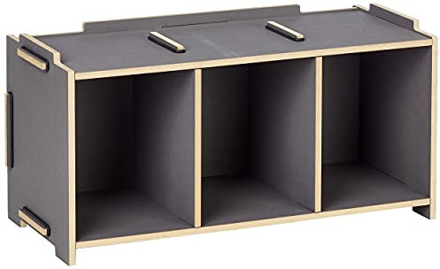 Werkhaus CD Halter, Holz, Grau, M