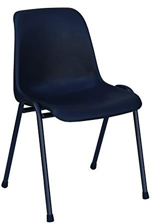 Besucherstuhl Objektstuhl Formschalenstuhl Stapelstuhl Warteraumstuhl Büromöbel stapelbar Schwarz 230100