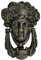 zeitzone Türklopfer Medusa Gusseisen Bronze Optik Griechische Mythologie Antik-Stil