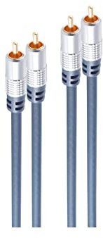Shiverpeaks SP40102 Professional Audiokabel, 2X Cinchstecker