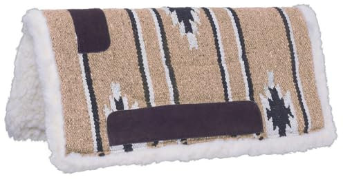 Tough 1 Unisex-Erwachsene Mini Saddle Pad Taupe/Black/Cream Sattelunterlage, Southwestern Tan/Schwarz/Creme, 19 x 19