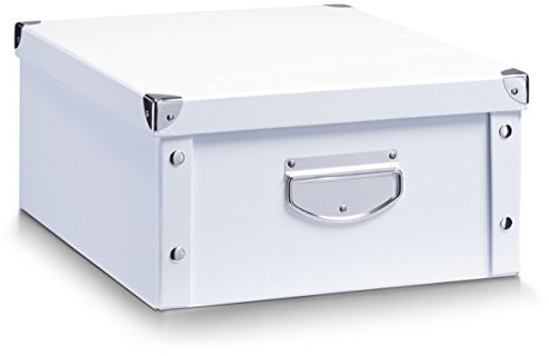 Zeller 17764 40 x 33 x 17 cm Storage Box Cardboard, White