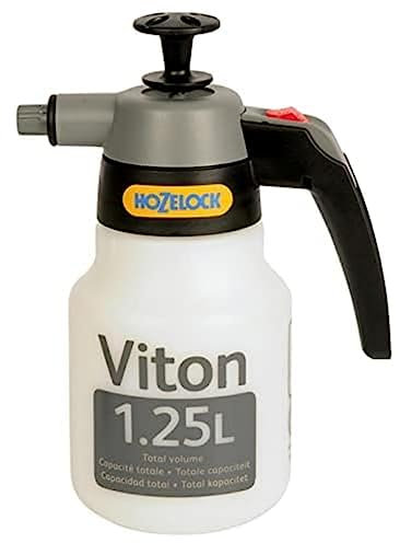 HOZELOCK - Pressure Sprayer Viton Plus 1.25L : Ideal for Strong Treatments, Equipped with Viton Fluoroelastomer Seals, Stainless Steel Pumping Stem, Continuous Spray Function [5102P0000]