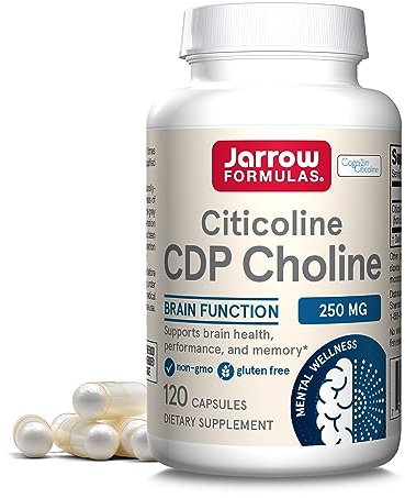 Jarrow Citicoline CDP 250 mg, CDP Choline Supplements, 120 Capsules