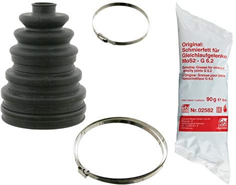 febi bilstein 27730 Achsmanschettensatz universell verwendbar, mit Metallschellen , 1 Stück