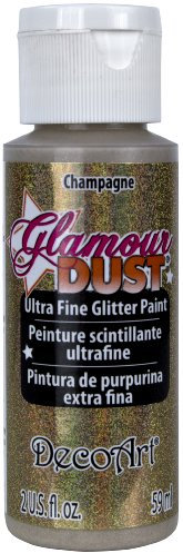DecoArt Glamour Dust Glitter Paint, Champagne Gold