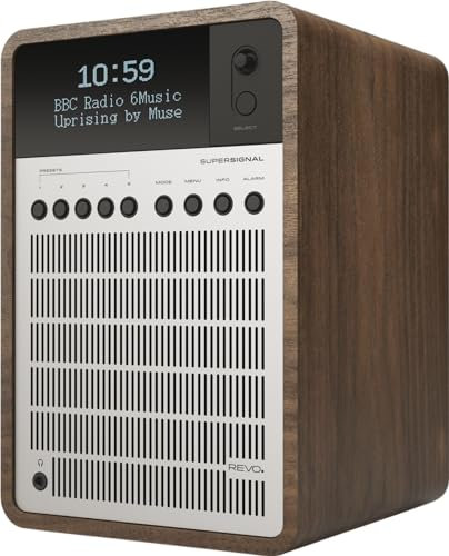 Revo Super Signal Deluxe DAB Table Radio with DAB/DAB+/FM Reception, Digital Alarm and Bluetooth Wireless Streaming