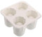 Moule et bac pour 4 glacons et chocolat verres shooter blanc