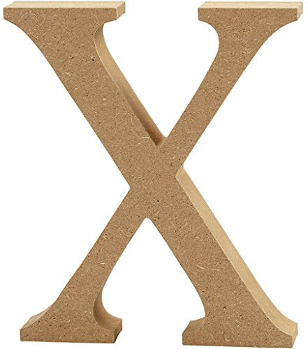 Creativ x MDF Buchstabe, braun, 13 x 2 cm
