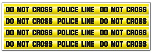WANDKINGS Wandsticker Set DO NOT Cross - Crime Tape Absperrband