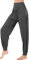 HOEREV Super weiche Modal Spandex Harem Yoga Pilates Hosen, Gr.-Large,Dunkelgrau