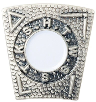 The Masonic Collection - Mark Degree Keystone-Abzeichen – 3D-Effekte – Clutch-Pin-Befestigung – ein nützliches Geschenk für Freimaurer, Silber