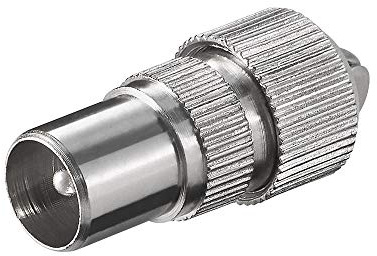 Goobay 11479 Koax-Stecker mit Schraubbefestigung