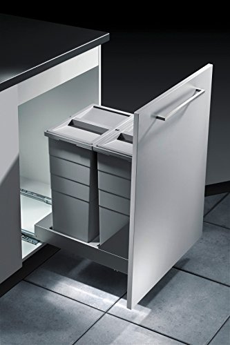 Hailo Abfallsammler Bottom-Mount 2x 29 Liter Mülleimer Abfalleimer Abfallsystem