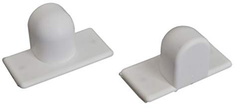 ps FASTFIX-Magnethalter – Klebemagnet (2 Stück) für magnetische Jalousien-Unterleisten (Unterschienen) - selbstklebend als Pendelschutz bei Kippfenstern