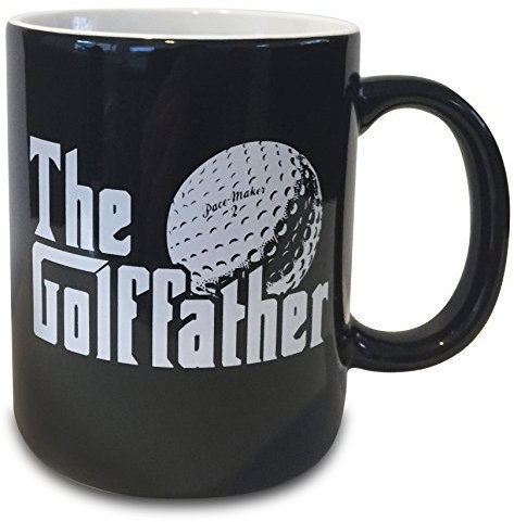 verytea The Golf Father Black Mug Cup