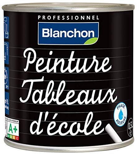 Blanchon Peinture Tableaux d'école Noir 0,5L
