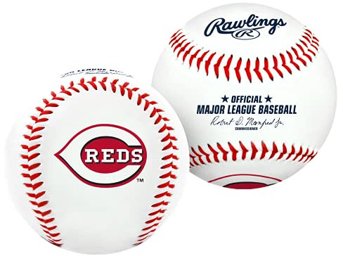 Jarden Sports Licensing Baseball, mit MLB-Teamlogo, weiß