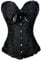 Everbellus Donna Bustino Corsetto a cuore, Stringivita Modellante Dimagrante Eleganta Corsetto Nero XXXXX-Large