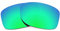 REVANT Ersatzgläser Kompatibel mit Oakley Jupiter Squared, Polarisiert, Elite Smaragdgrün MirrorShield