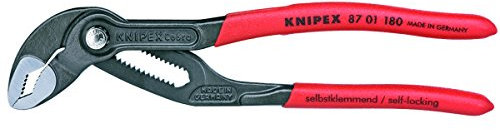 Knipex Cobra Slip-Joint Pliers (Slip-Joint Folders, 4.2 cm, 3.6 cm, Chrome Vanadium Steel, Plastic, Red)