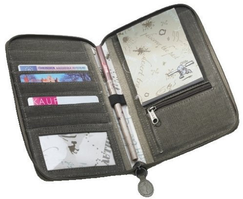 NICI 29912 - Reiseetui Kamel grau (Block, Bleistift, Einstecktasche)
