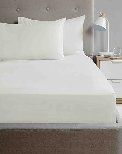 Rapport Home So Soft Premium Microfibre Fitted Sheet King Cream