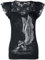 Spiral - Enslaved Angel Shirt - Top mit Flügelärmeln & Spitze - Totenkopf Shirt Damen - EMP Damen Oberteile - Gothic top Schwarz - Schwarz - M